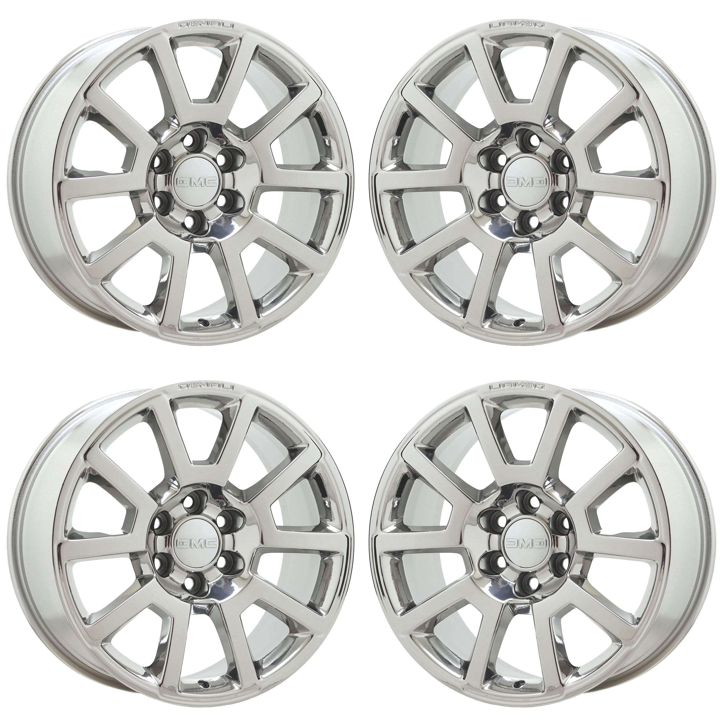 20" GMC Sierra Yukon Denali 1500 Bright Chrome wheels rims set 4 5644 EXCHANGE